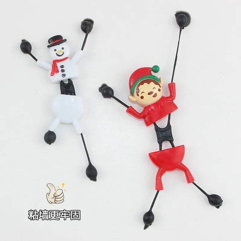 Hot Sell Frozen Christmas-themed Climbing Wall Sticky Plastic Eco-Friendly Children's Stress-relieving Toys