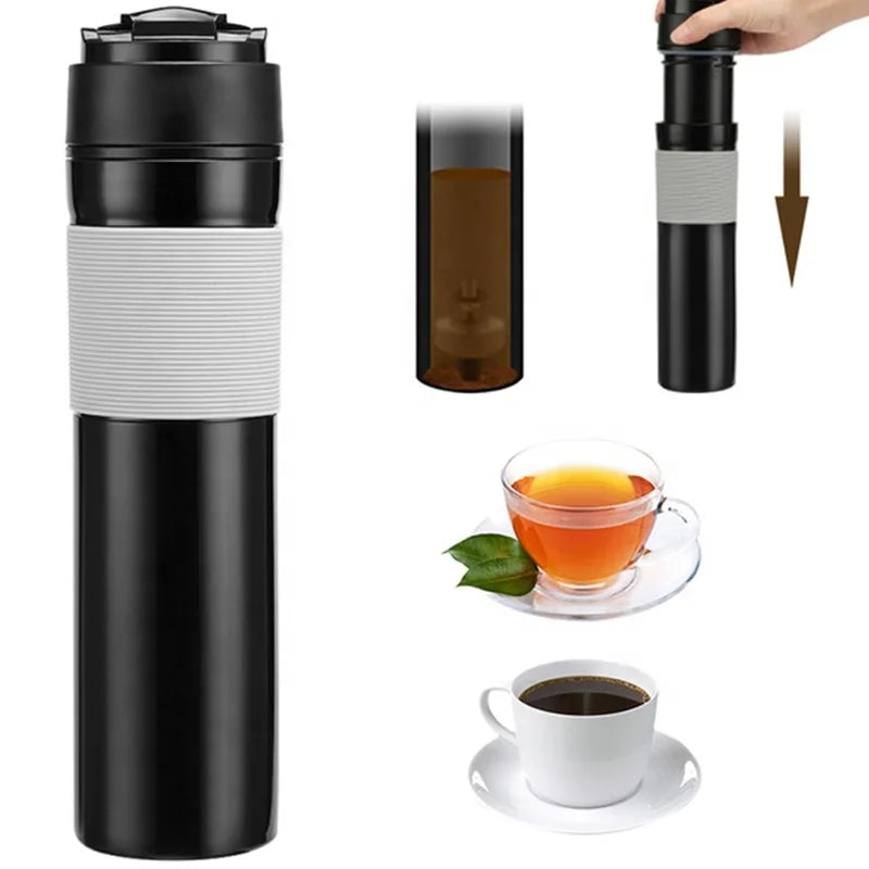 Custom logo Tea Fruit Coffee Water Bottle French Presses Coffee Maker French Press for Travel Bottle