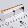 Custom Adhesive Private Cosmetic clear Bottle Sticker Roll Transparent Hot Stamping Gold Foil logo Sticker Printing Labels