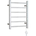 Square Towel Warmer Chrome Electric Heated Towel Rack Bathroom Wall Mount Towel Heater