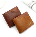 MenBense New Men's Wallet Men's Short Splicing Pu Wallet Direct Supply From Manufacturer