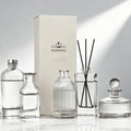 Wholesale Fragrance 50ml 100ml 200ml Luxury Clear Glass Empty 150ml Reed Diffuser Bottle Custom