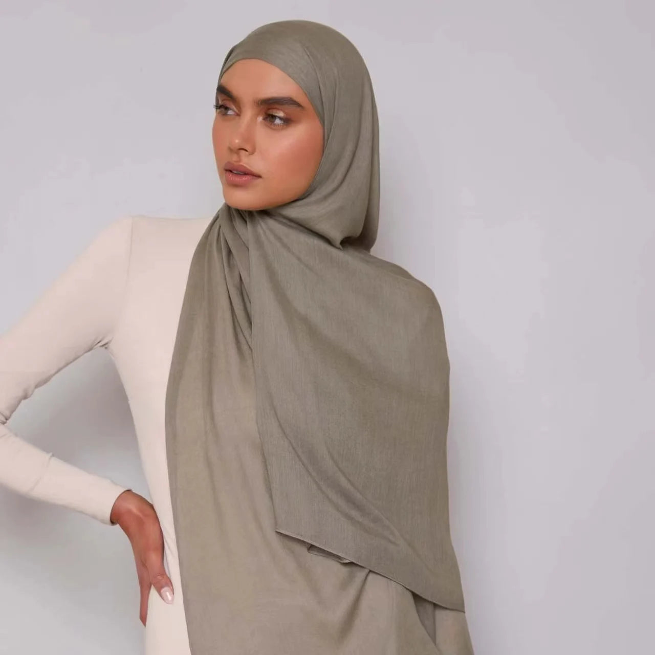 Newest Design Premium Quality Modal Scarf/Tudung Breathable Plain Hijab Muslim Women Length Digital Made Malaysia