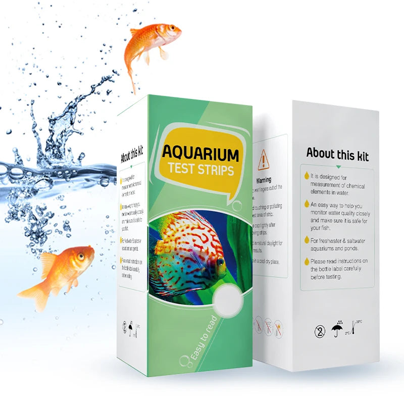 Hot Sale Aquarium Test Strips 6 Way Aquarium Water Testing Kit for Fish Tank Pond