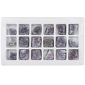 18pcs Natural Purple Amethyst Cluster Geode Home Decoration Amethyst Gemstone Specimen