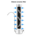 Home Kitchen Desktop Faucet Water Purifier Diatom Ceramic Filter With Activated Carbon Purificadores De Agua De Cocina