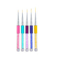 3D Nail Art Brushes Set Nail Liner Painting Brush UV Gel Brush Carving Drawing Pen