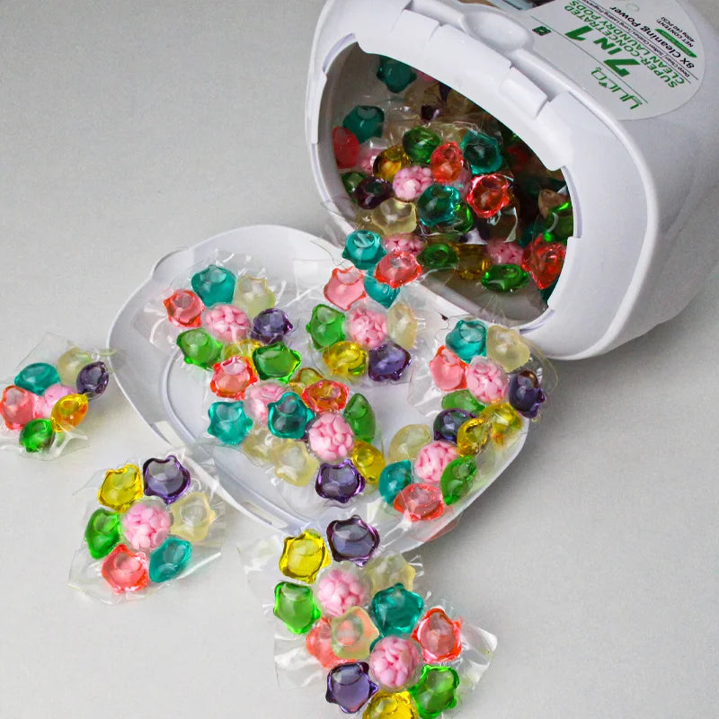 Factory Wholesale Price Laundry Perfume Beads Washing Detergent Capsules Soften Clothes Last Fragrance Clean Laundry Pods 7 in 1