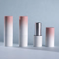 LZ Pack Stock 100pcs 12.1mm Gradient Pink White Magnetic Lipstick Tube Custom Logo Empty Luxury Lipstick Tube