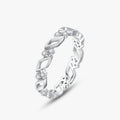 Ailmay 925 Sterling Silver Irregular Shape Zirconia CZ Woman Finger Ring Classic Geometric Design Jewelry