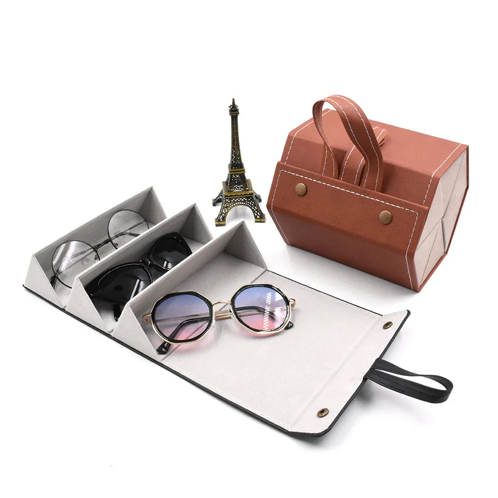Glasses Storage Multi-function Storage Box Multi-lattice Glasses case