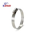Adjustable 304 Stainless Steel Duct Pipe Clamp Air Ducting Worm Drive Hose Clamps