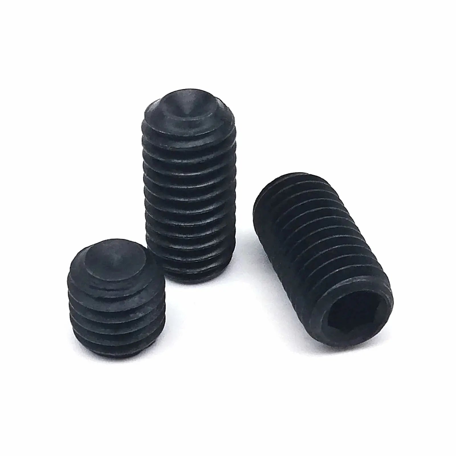 UNC 10#-24 1/4-20 US Coarse Thread 304 Stainless Steel Black Steel Hex Hexagon Socket Allen Cup Point Grub Bolt Set Screw