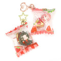 Wholesale Vograce Cheap Oem Logo Custom Inflatable Candy Bag Charms Cartoon Anime Shaker Acrylic Keychain Moq 20Pcs