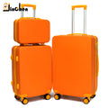 Premium Luxury Trolley Luggage Set Combination Lock Light Weight ABS PC Suitcase with Spinner Caster for Women's Travel