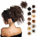 Cheap Messy Bun Easy Stretch Updo Hair Piece Extension With Elastic Rubber Band Synthetic for Girl