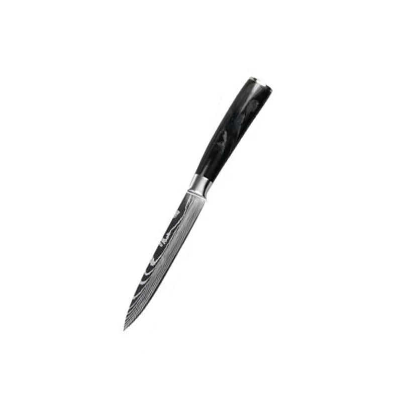 High Carbon 7Cr17 Stainless Steel Butcher Cooking Tools Kitchenware Knife Damascus Laser Pattern Kitchen Chef Knives