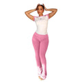 Two-piece Set European and American Women's Spring and Summer Sports Dance Fitness Yoga Outfit Short Sleeve Top Long Trousers