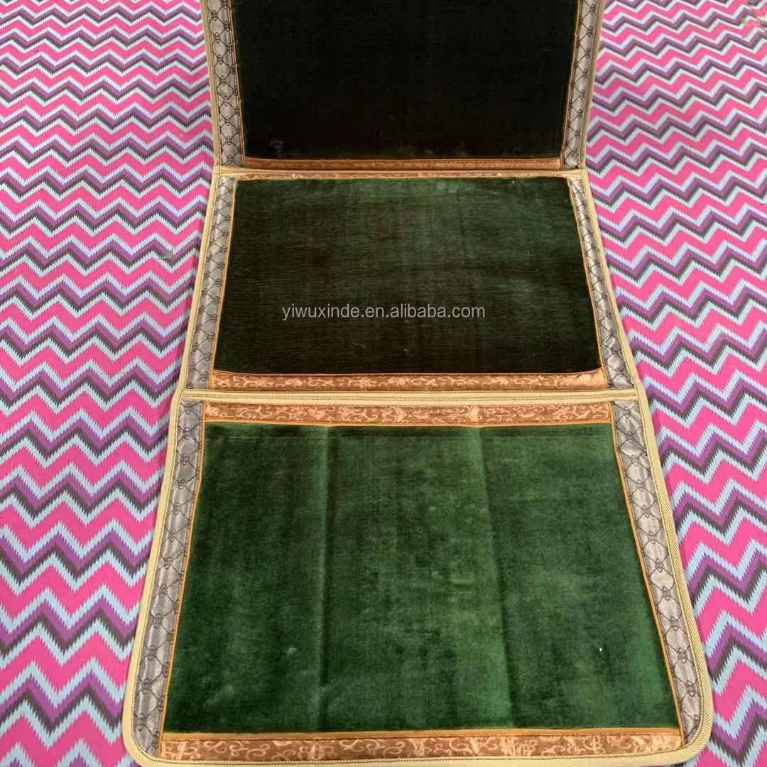 2022 New Islamic Muslim Folding Multifunctional Worship Rug Factory Direct Prayer Blanket