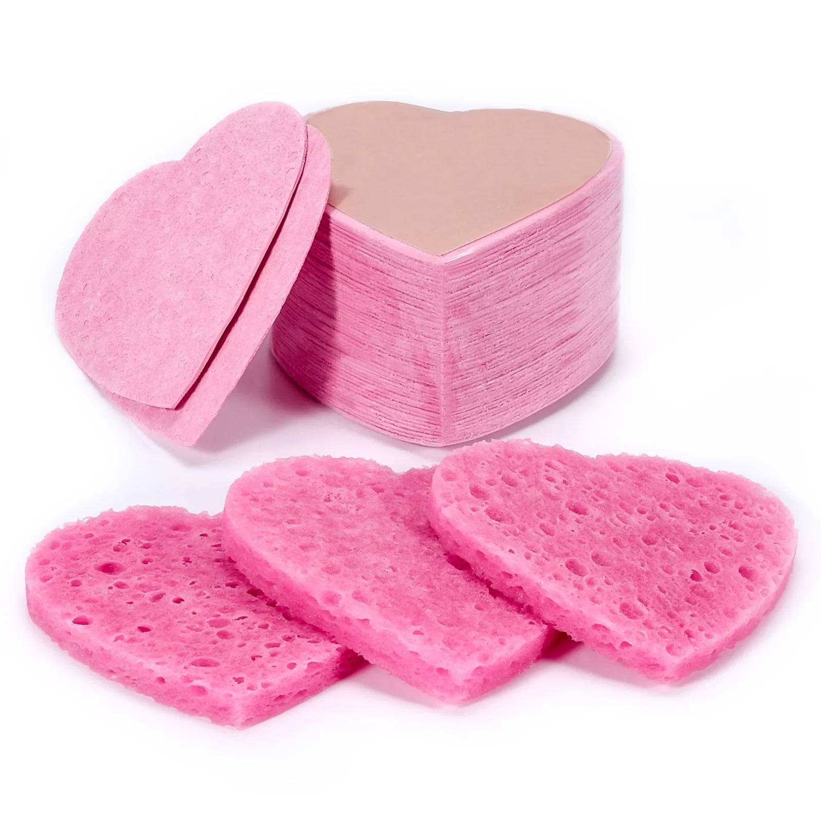 Woxin Biodegradable Heart Pink Natural Cellulose Cleaning Sponge Spa Equipment Other Beauty & Personal Care Products