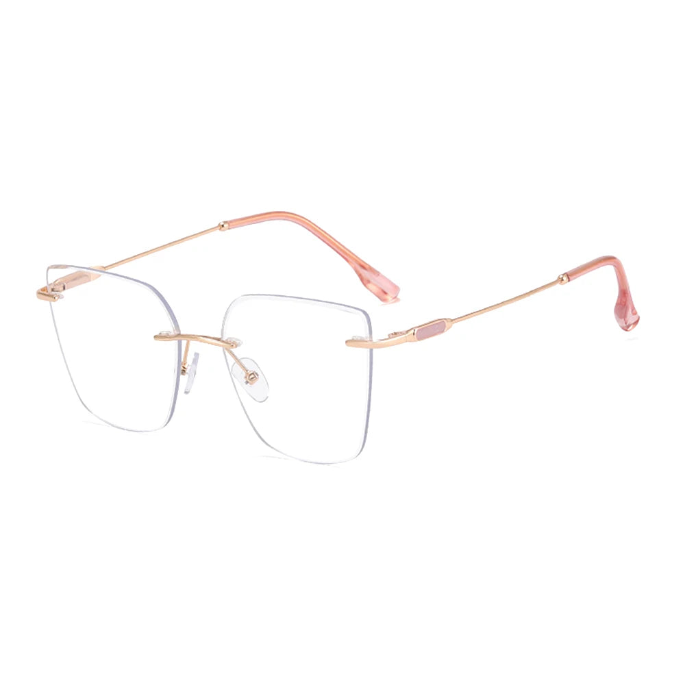 SPARLOO 2413 Rimless Metal Anti Radiation Glasses Optical Frames Optical Eyewear Rimless