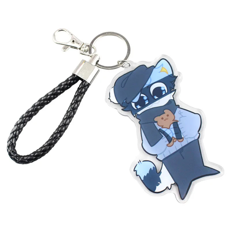 Wholesale Personalized Digital Photo Cute Cartoon Design Mini Eco-Friendly Acrylic Waterproof Lightweight Custom Design Keychain