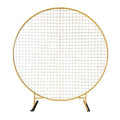 1.8m2m Circular Iron Mesh Arch Neon Background Metal Ballon Arch Stand for Birthday Wedding Party Decorations Supplies