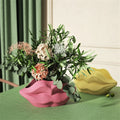 Nicole Customize Lips Shape Big Size Garden Flower Succulent Planter Pot Vase Pen Holder Candle Jar Food Grade Silicone