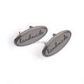 Ivoduff 40mm Various Color Handmade Oval Labels Metal Handbag Label Tags
