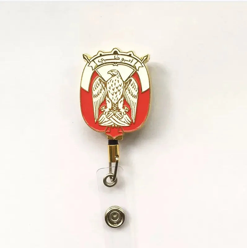 UAE Abu Dhabi Reel Metal Badge Holder for UAE National Days UAE Gifts Factory