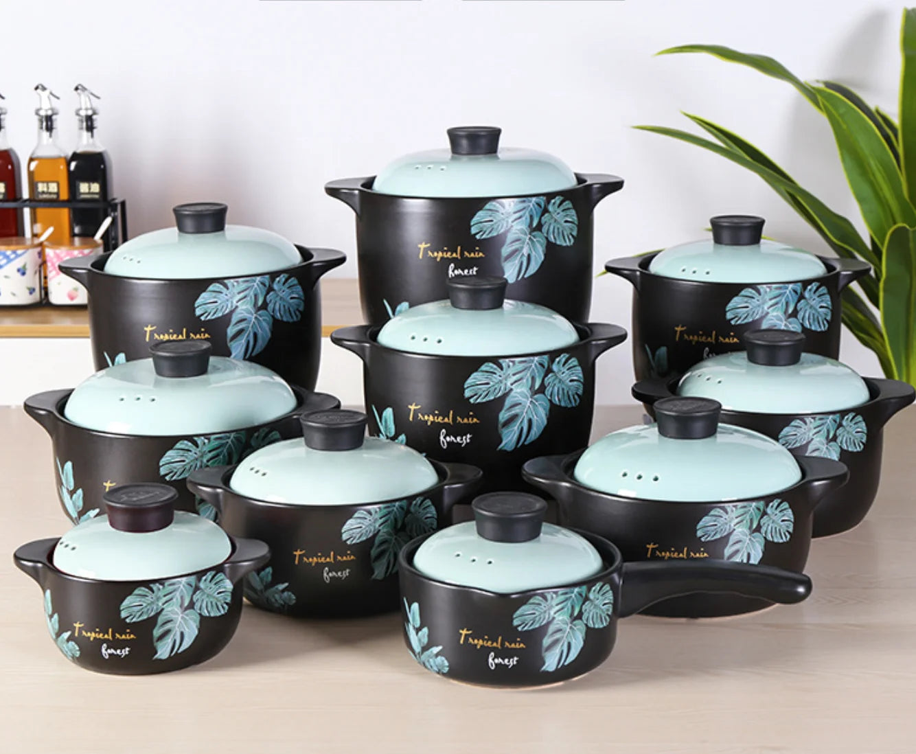Hot-selling Large-capacity Ceramic Casserole Open Flame Health Household High Temperature Resistant Ceramic Pot