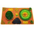 Hot Selling Washable Felt Pet Sniffing Pad Foldable Dog Slow Feeding Mat Toy Dog Training Snuff