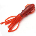 Trolling Squid Lure for Tuna 5.25 Inch PVC Soft Plastic Luminous Lifelike Fishing Lure Deep Sea Topwater Jigs Tackle