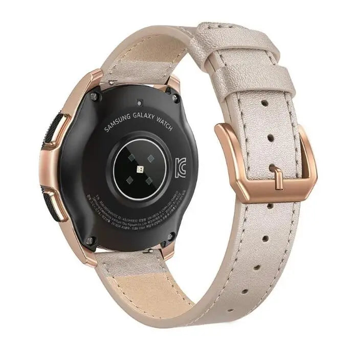 Genuine Leather Replacement Straps for for Watch Active Premium with Hook and Loop Clasp-TengYue Brand