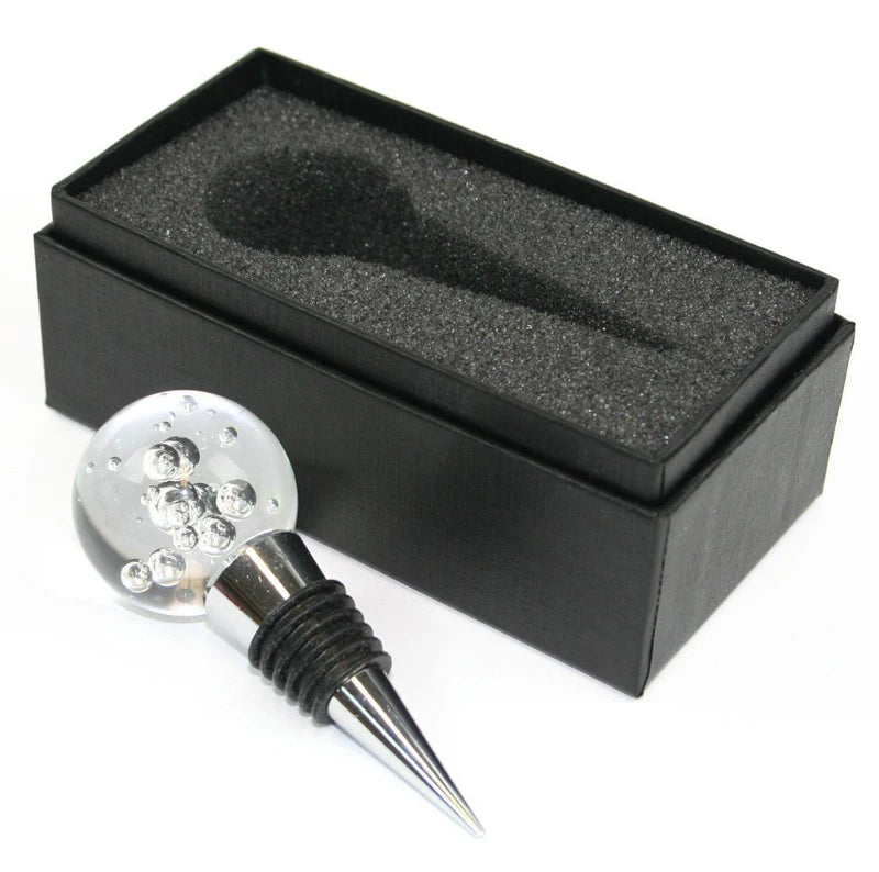 Bubbles Ball Design Crystal Wine Bottle Stopper MH-QT0433