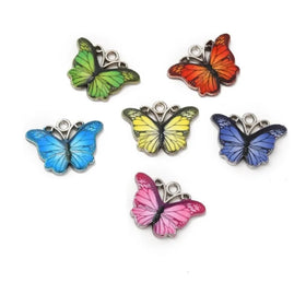 Colorful Enamel Charms Animal Butterfly Charms for Jewelry Making Bracelet Earrings Necklace DIY Crafting