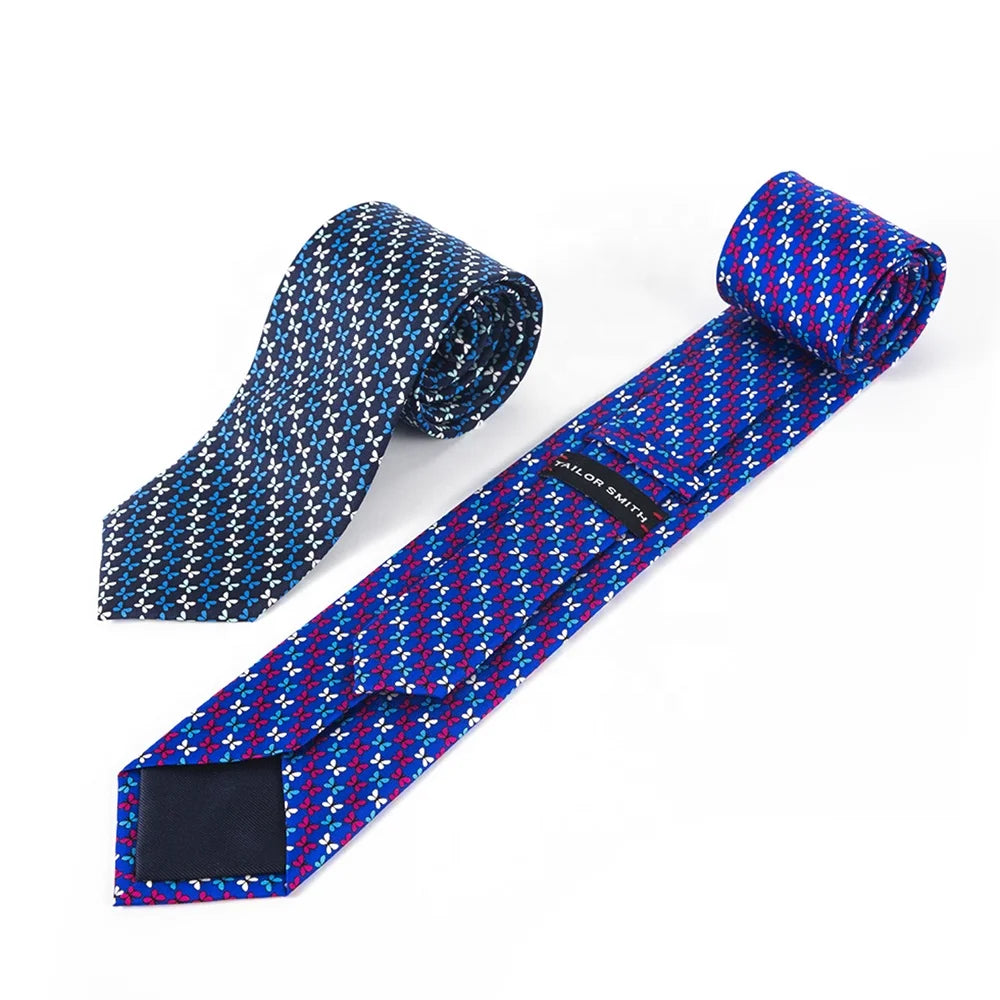 New Fashion Printed Animal 100% Silk Neckties Sheep Butterfly Puppy Elephant Men Premium Silk Ties
