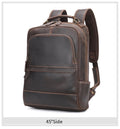 Europe and the United States Retro Crazy Horse Leather Backpack Leather Men's Backpack Large Capacity Cowhide Travel Bag