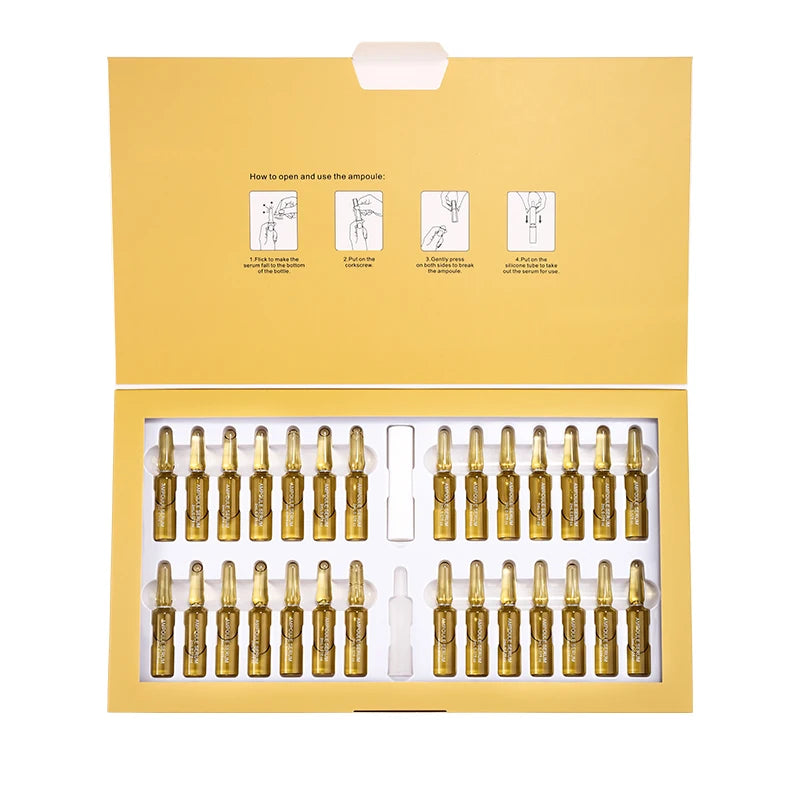 20% VC Whitening Skin Care Booster Ampoules Lifting Firming Hyaluronic Acid Vitamin C Serum Professional SPA/Home Use Ampoule