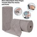 Multi-Purpose Microfiber Kitchen Towels Lint-Free Reusable Absorbent Cleaning Wipes Tear Away Cloth Roll