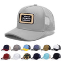 Custom Embroidery Logo 5 Panel Ponytail Fit Unisex Outdoor Casual Headwear Two Tone Trucker Hat Adjustable Baseball Caps