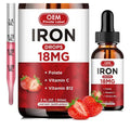 OEM Iron Supplement Liquid Iron Drops for Adults with MCT Oil Natural Grape Flavor Faster Absorption & Immune Support