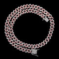 Wholesale Single Row Full of Diamond Men's and Women's Zircon Necklaces Cuban Link Chain