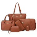 Wholesale Everyday New Ladies Designer Beauty Shoulder Women 6 Piece Large Capacity Luxury Handbag Sets Fashion Hand Bags