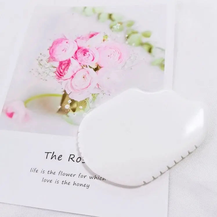 2026 White Jade gua sha wholesale natural gemstone jade gua sha tool for face
