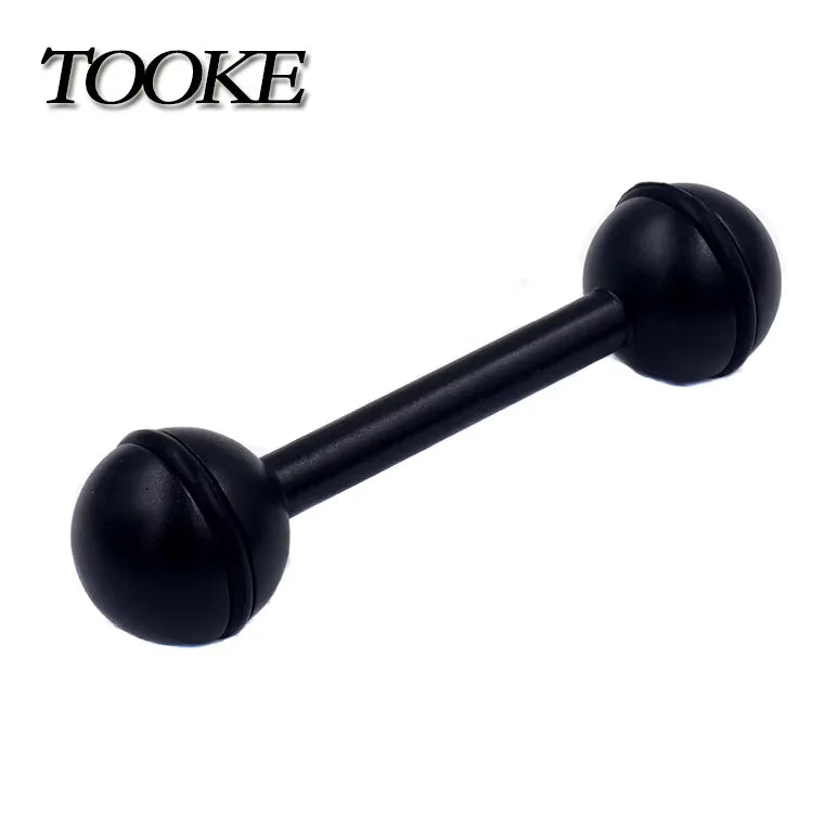 3.3 Inch Aluminum Diving Light Durable Dual Ball Head Adapter Extend for Underwater Housing Light System Camera Photography