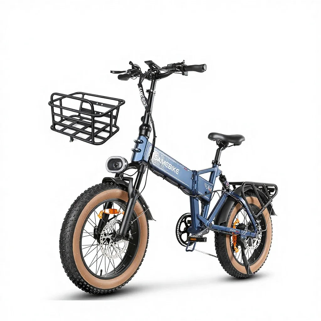 Overseas Service UK Stock 250W Strong Power Removable Battery Foldable Full Suspension Ebike 20 Inch Fat Tire