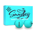 Long Distance Tour Golf Balls Matte Finish Surlyn Material Two Piece Construction Custom Color Logo 342 Dimples Hardness 80-90