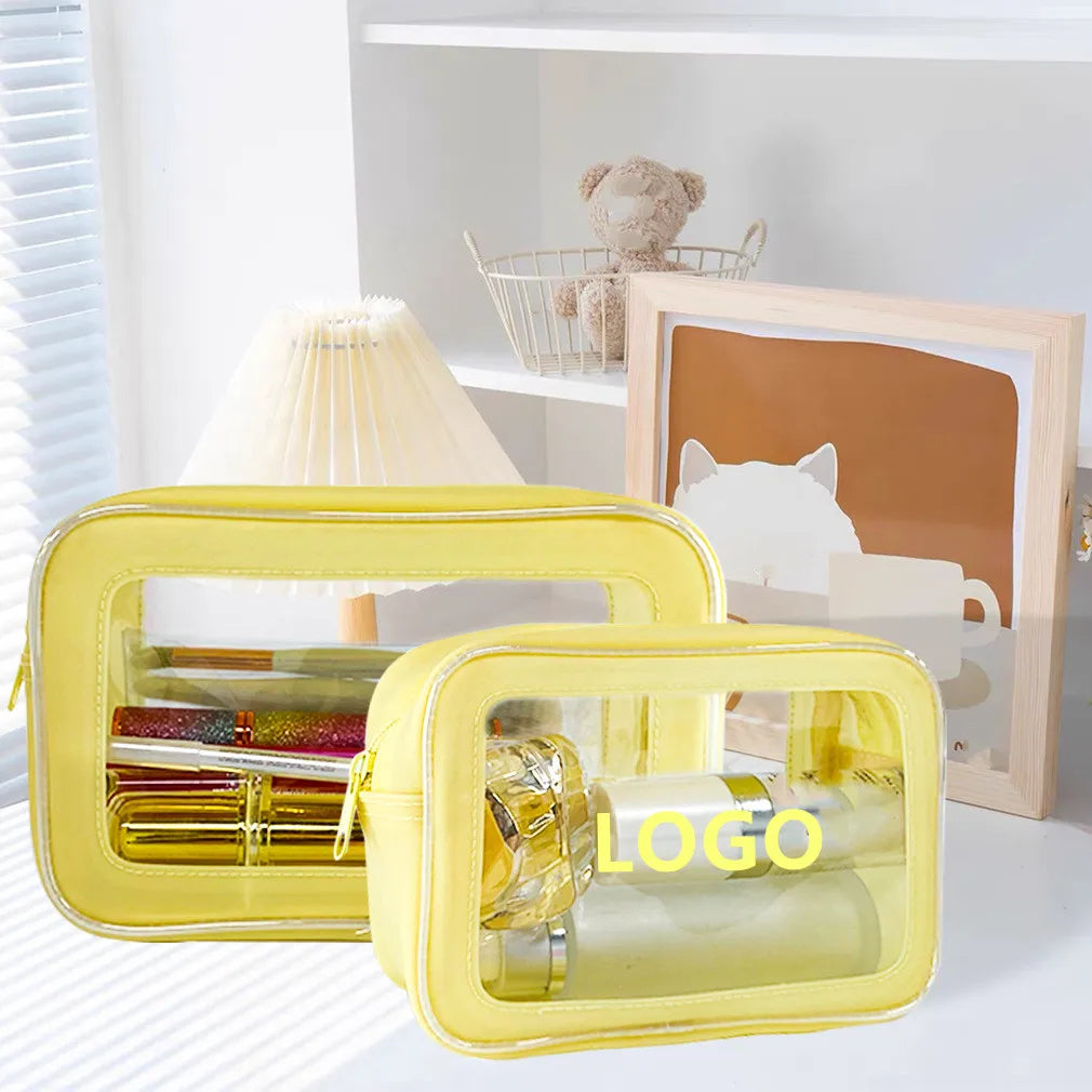 White clear Pvc Makeup Organizer Itembeauty Makeup Bag Travel Toiletry Bag Mekup Cosmetics Makeup
