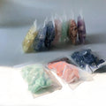 1-2cm Small Size Natural Crystal Gem Raw Stone Chakra Stone Healing Crystal Set Sandblasted Home Decoration
